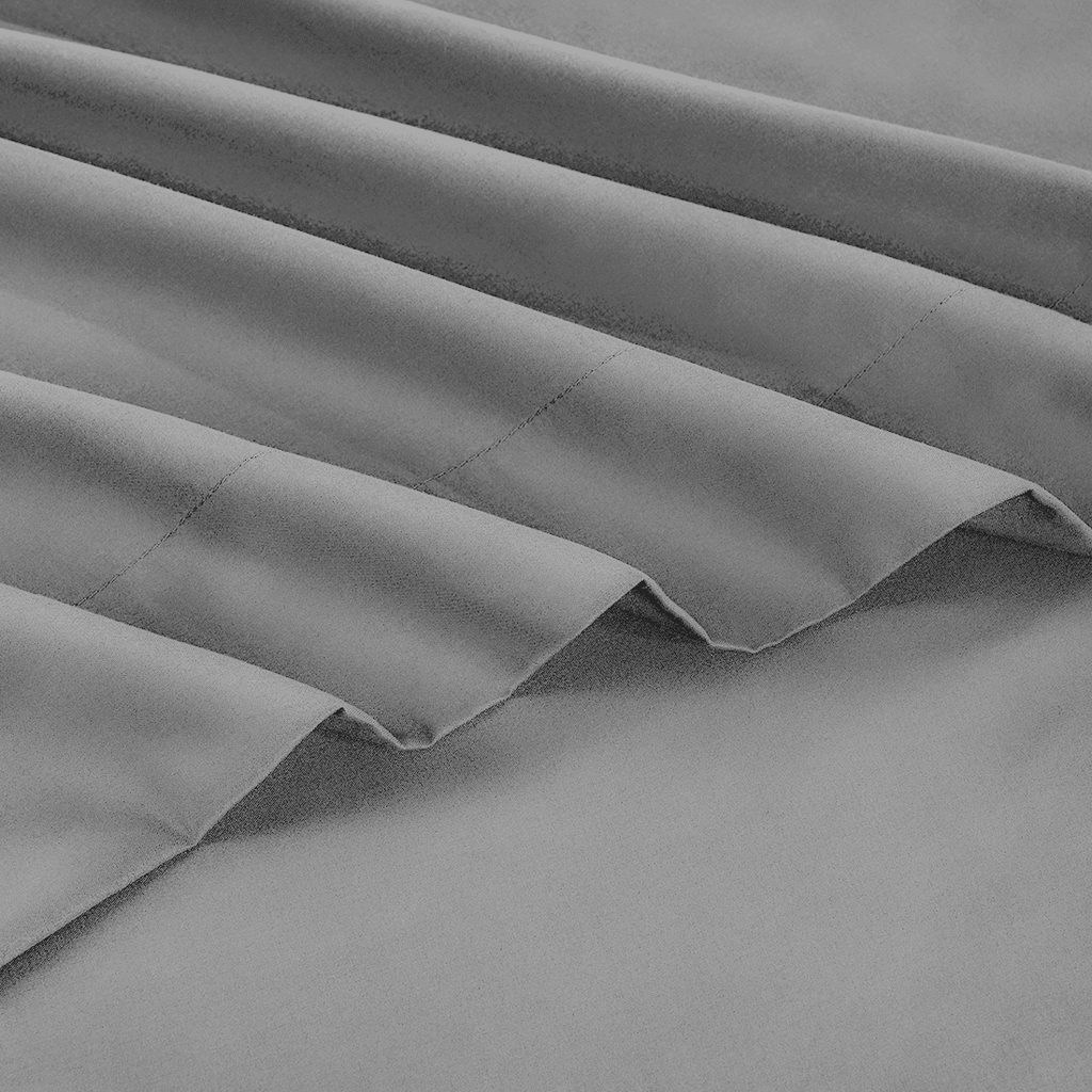 Wrinkle-Resistant Full Size Bed Sheets, 4 Piece Sheets 14” Deep Pocket Sheet & Pillowcase Sets Soft Microfiber Luxury Bedding Fitted Sh... - Cooling Hotel Quality Bedding Sheets and Pillowcases Detail