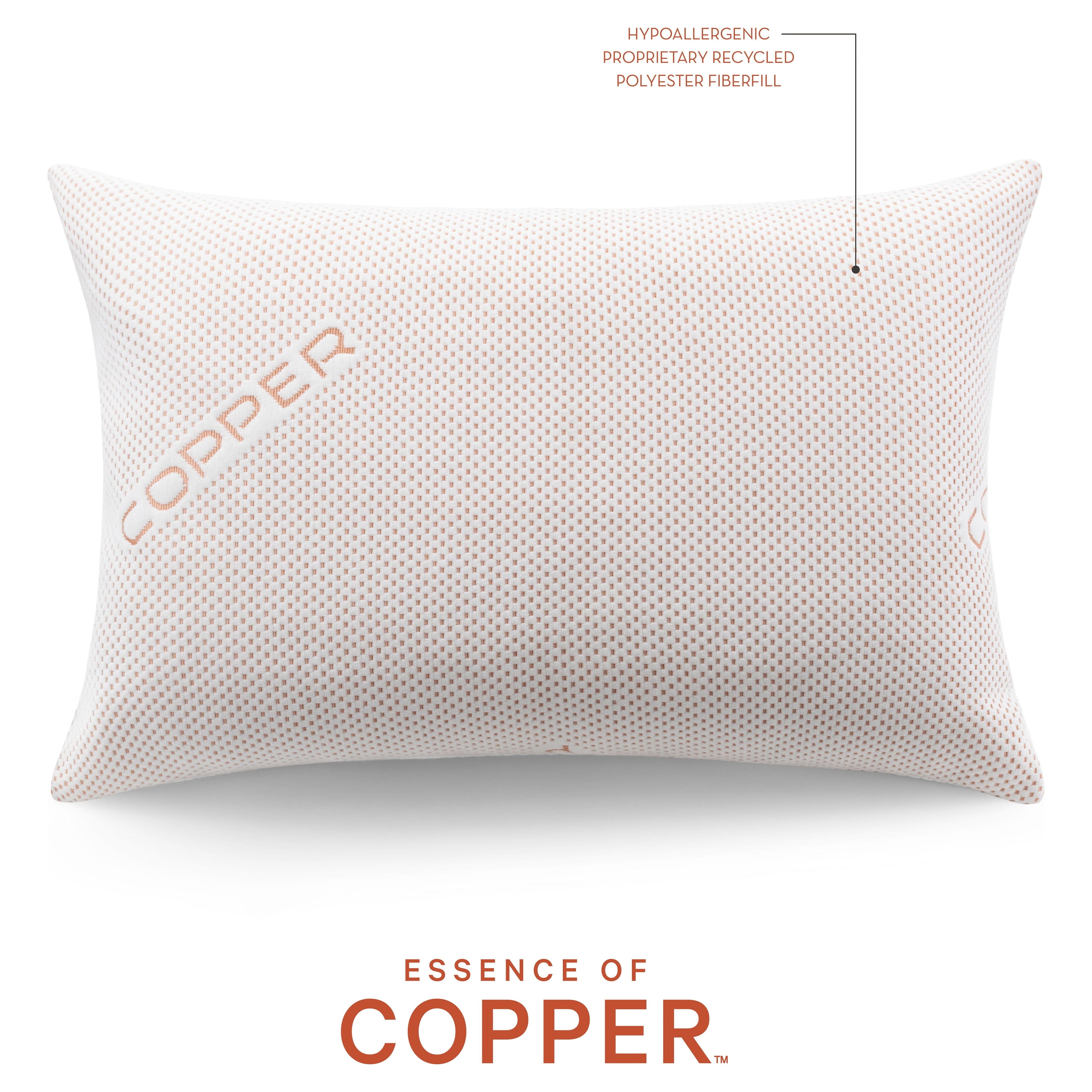 Decorative Plump Luxury Knit Bed Pillow 2 Pack, Standard/Queen, Polyester - Decorative Throw Pillow Cushion for Sofa & Bed Detail