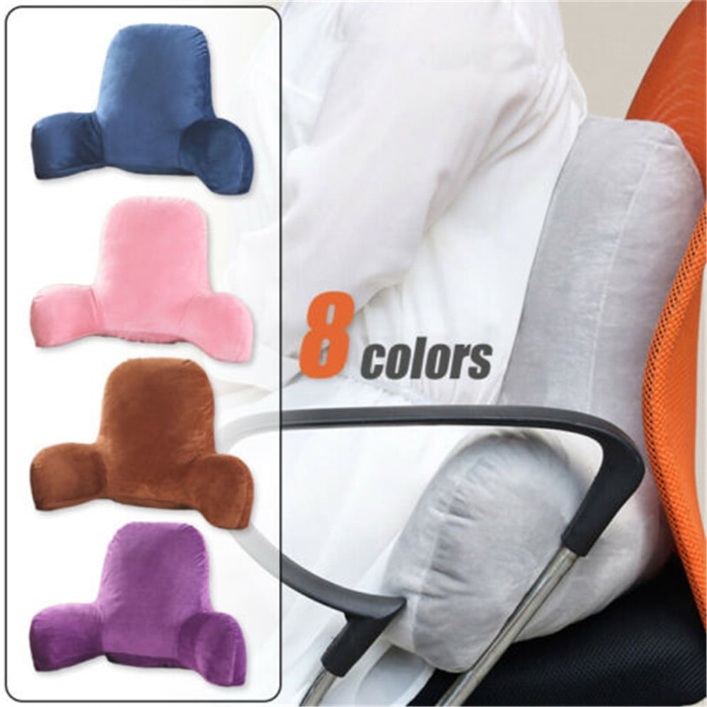 Ergonomic Memory Foam Backrest Pillow with Arms, Back Rest for Bed Sitting, Plush Big Backrest Lumbar Support Chair Cushion, Foam ... - Ergonomic Memory Foam Pillow for Neck Pain Support Detail