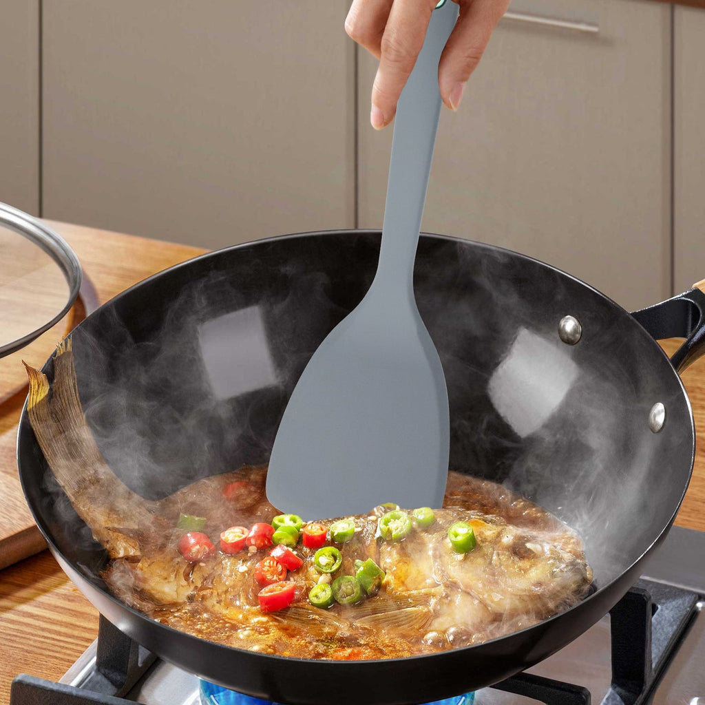 Chef-Quality 5 Pieces Silicone Spatula Set, Non-Stick Silicone Turner Spatulas, Heat Resistance Cooking Utensils, Fli... - Professional Kitchen Tool for Culinary Enthusiasts Detail