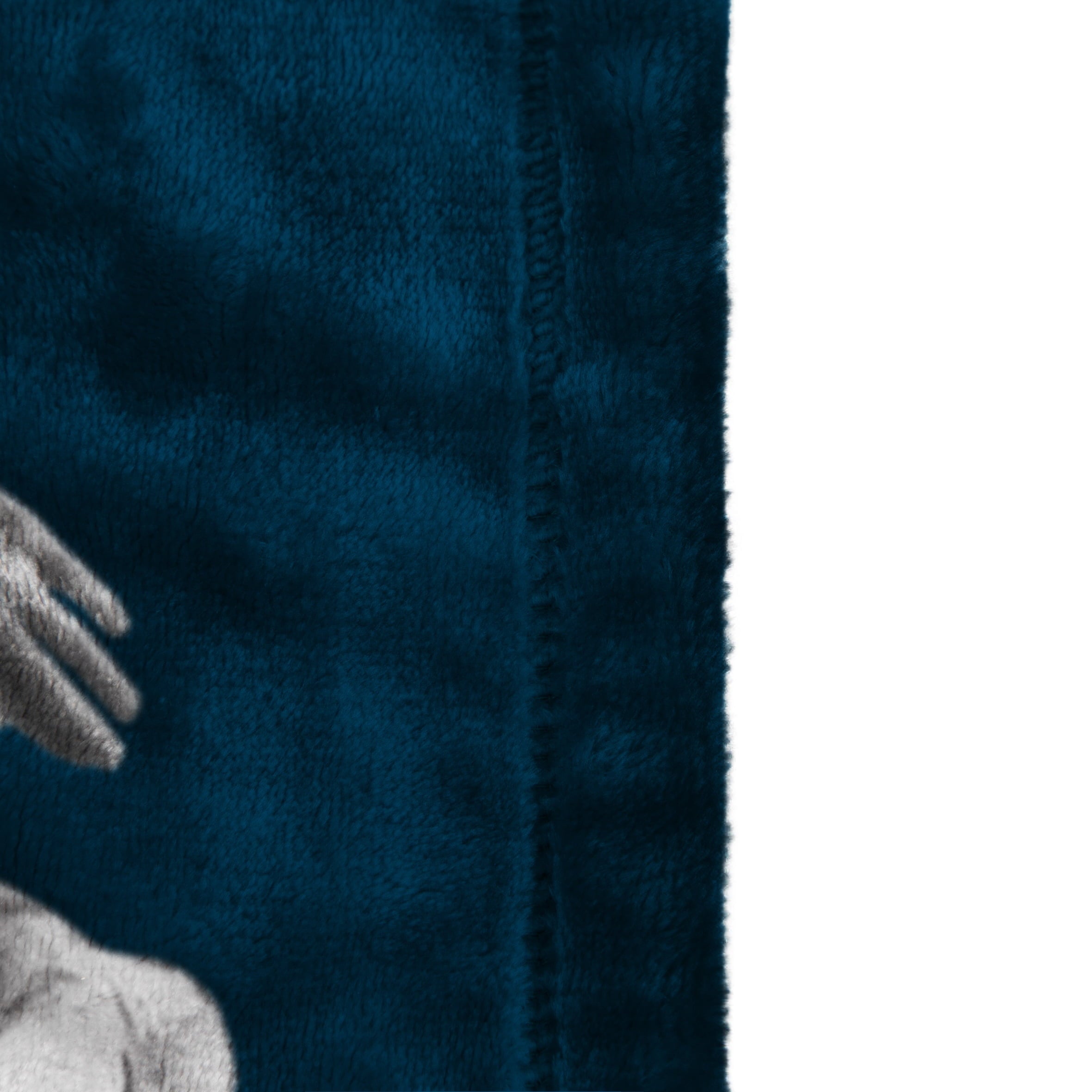 Cozy Fleece Silk Touch Kids Throw Blanket, 62" x 90", Blue, Polyester - Lightweight Plush Warm Blanket for All Seasons Detail