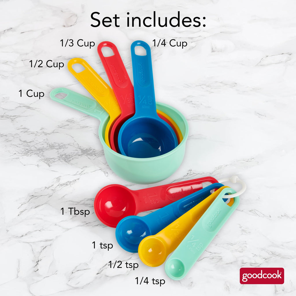 Innovative Measuring Cups And Spoons, Set Of 8 Nesting With Storage Ring - Innovative Kitchen Helper for Modern Cooking Detail
