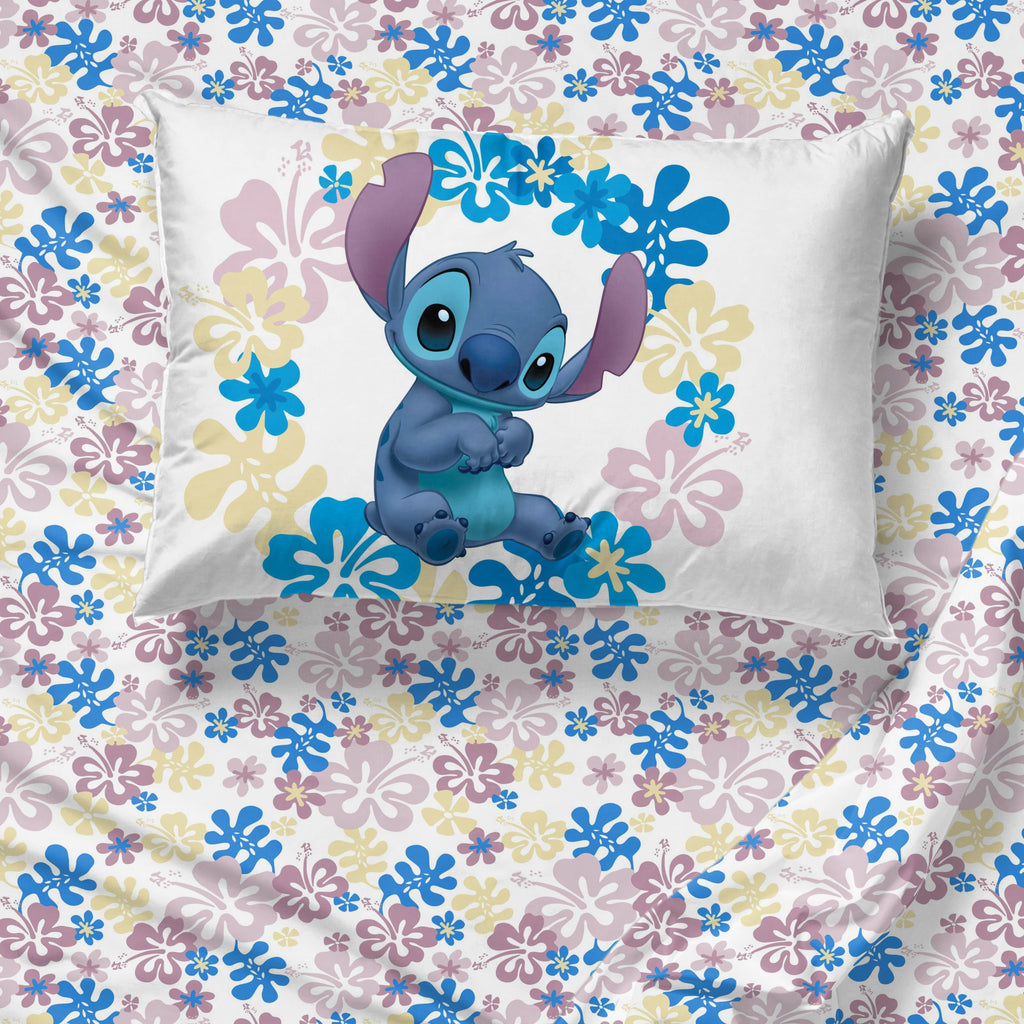 Luxurious Quilted Lilo and Stitch Sweet Stitch 5 Piece Twin Size Kids Comforter Set with Sham - Super Soft Bed Set for Kids - Hypoallergenic Ultra-Fluffy Quilt for Winter Detail