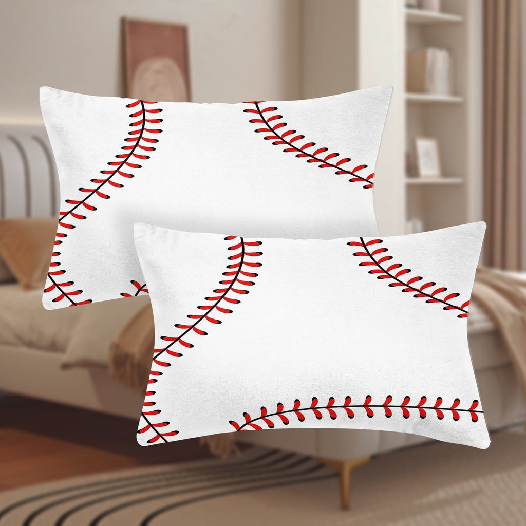 Breathable Luxury Baseball Sheet Set Sports Theme Bedding Set for Kids 3D Baseball Pattern Bed Sheets Baseball Games Bed Sheet Set Room... - Breathable Egyptian Cotton Flat & Fitted Sheets Detail