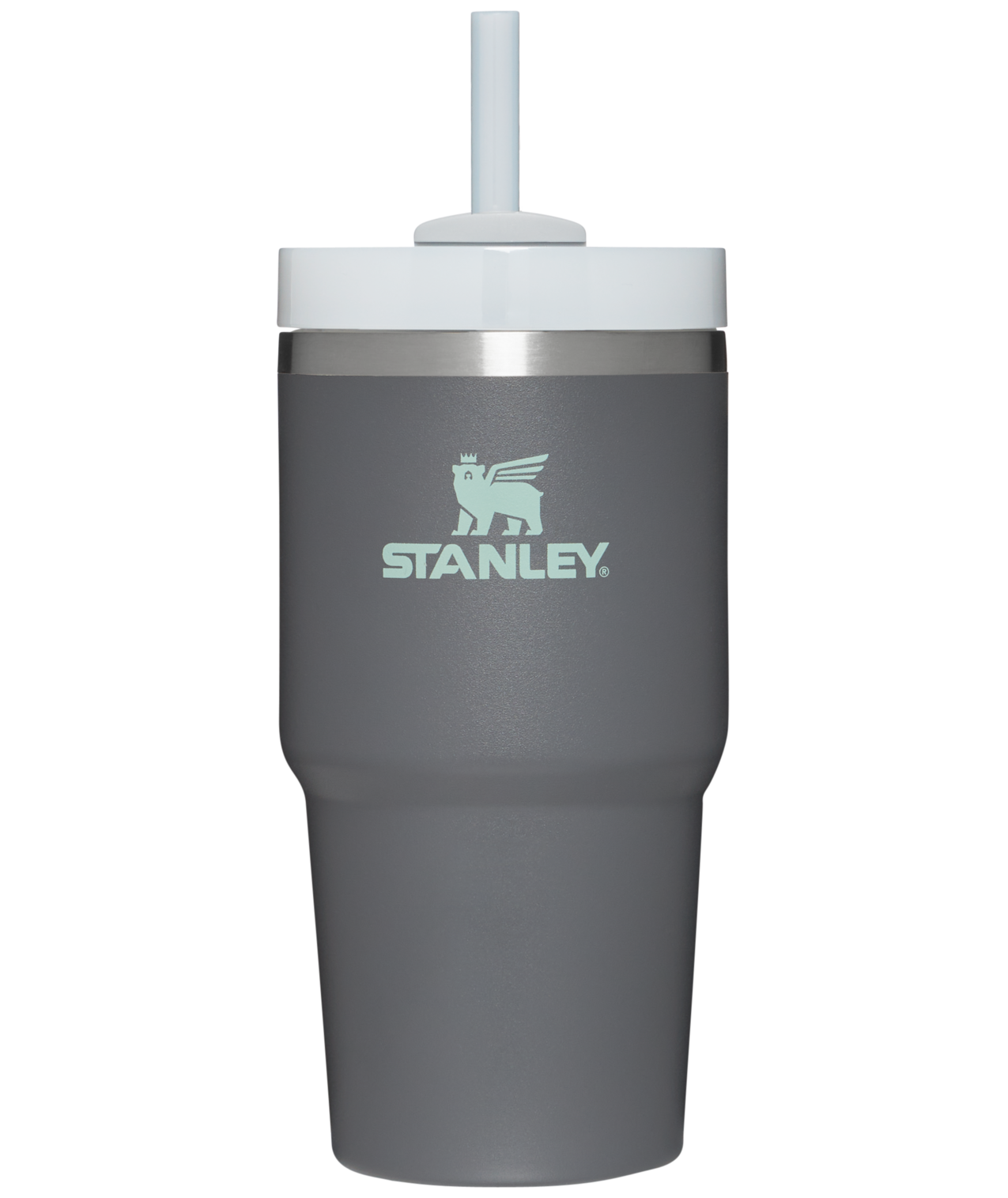 Insulated Travel The Quencher H2.0 Flowstate Tumbler | Stanley Create D330L - Premium Stainless Steel Straw Cup for All-Day Hydration - Charcoal