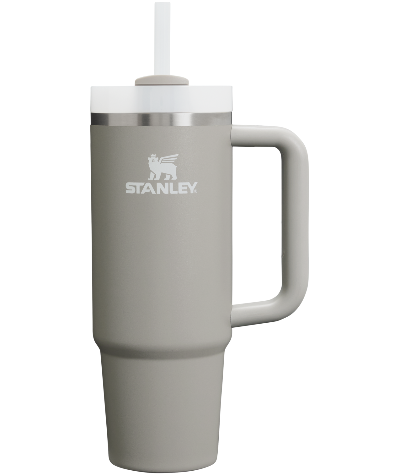 Car-Cup Friendly The Quencher H2.0 Flowstate Tumbler | Stanley Create D331C - Premium Stainless Steel Straw Cup for All-Day Hydration - Ash