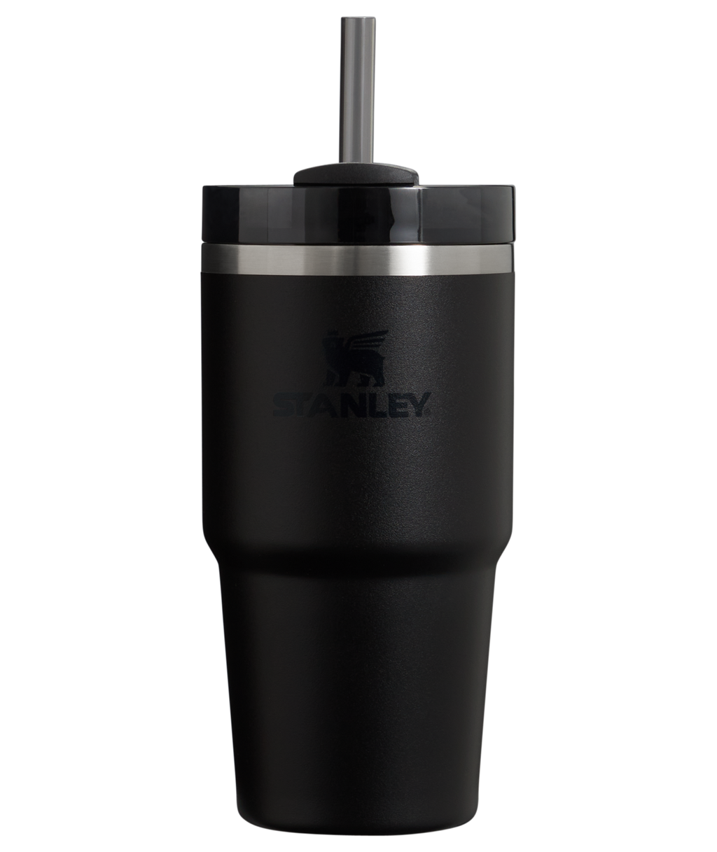 Insulated Travel The Quencher H2.0 Flowstate Tumbler | Stanley Create D330L - Premium Stainless Steel Straw Cup for All-Day Hydration - Black 2.0