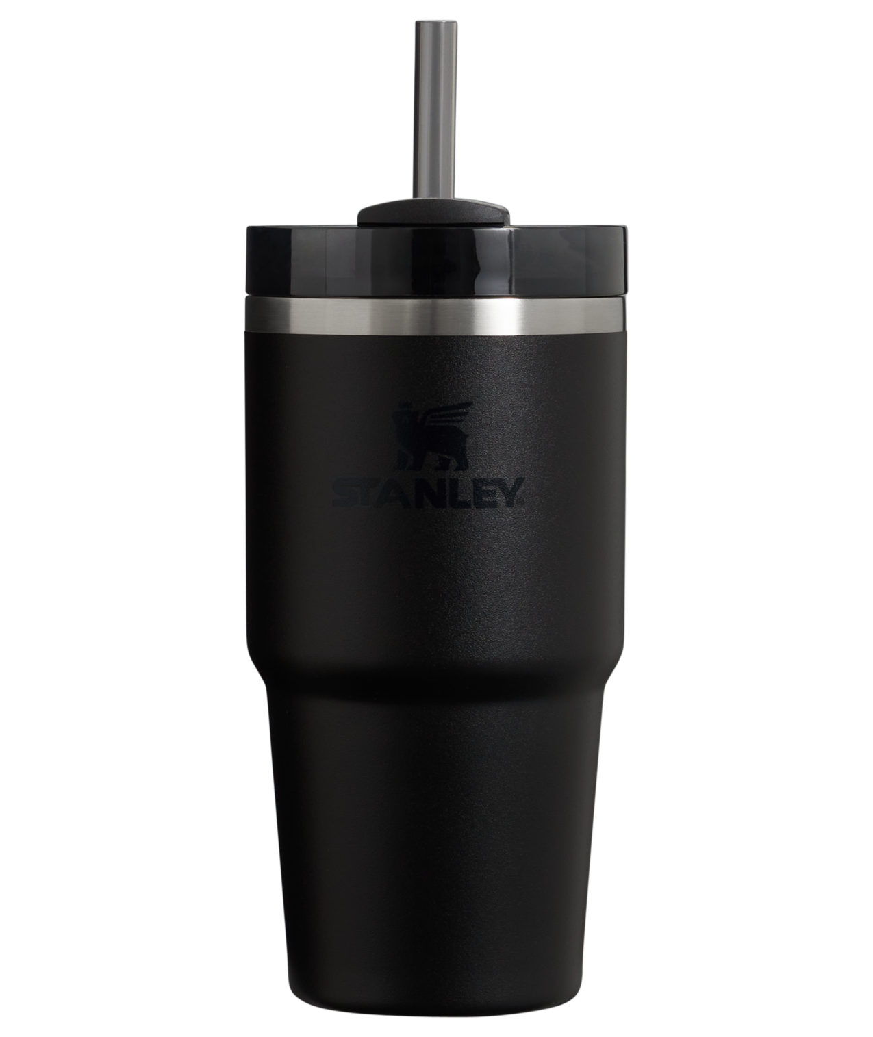 Insulated Travel The Quencher H2.0 Flowstate Tumbler | Stanley Create D330L - Premium Stainless Steel Straw Cup for All-Day Hydration - Black 2.0