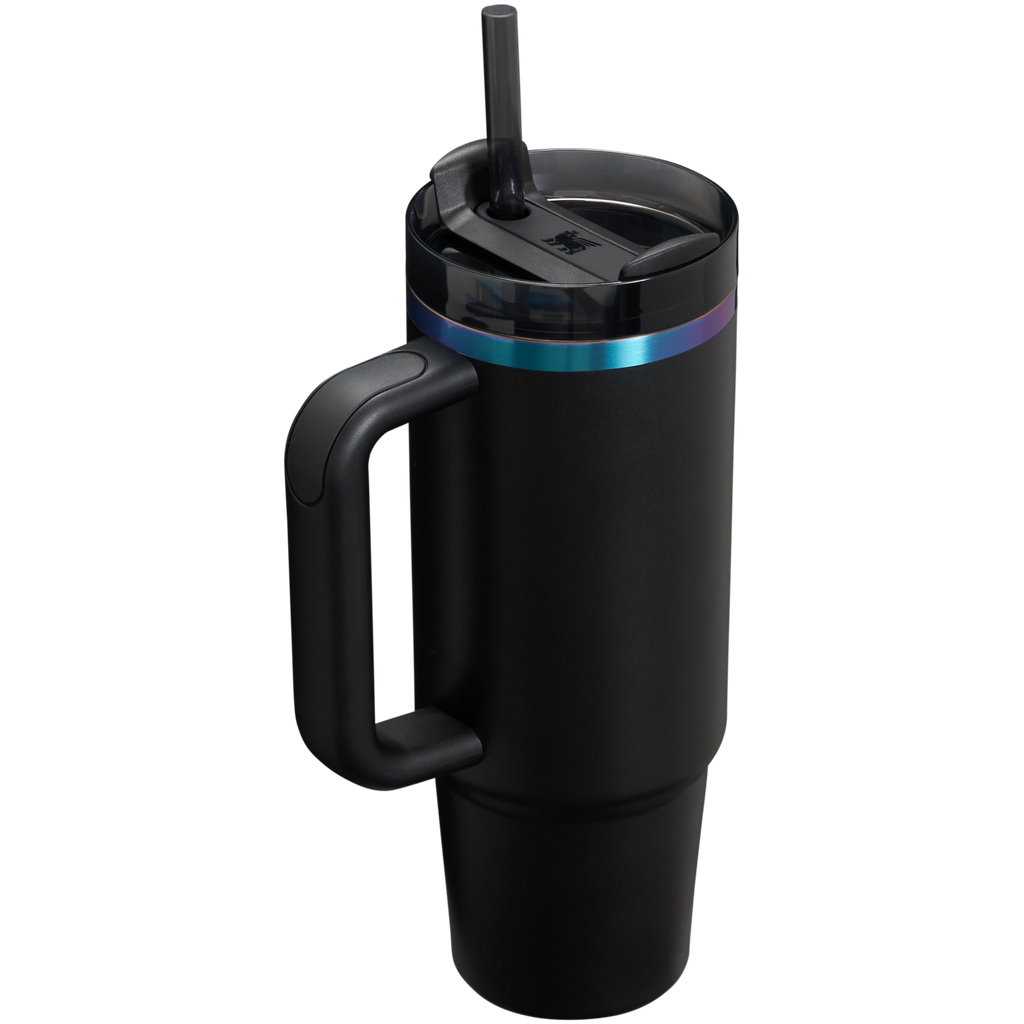 Splash-Resistant FlowState The Black Chroma Quencher H2.0 Flowstate Tumbler D107W - FlowState 3-Position Lid Insulated Travel Mug Detail