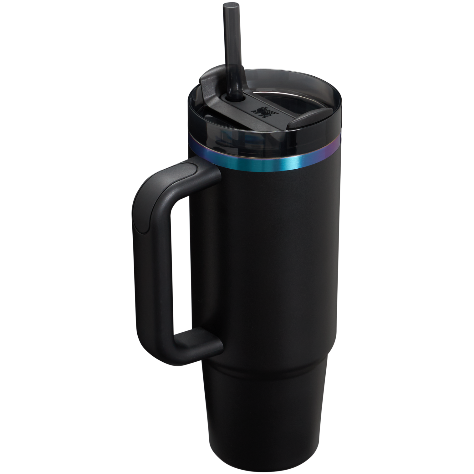 Splash-Resistant FlowState The Black Chroma Quencher H2.0 Flowstate Tumbler D107W - FlowState 3-Position Lid Insulated Travel Mug Detail