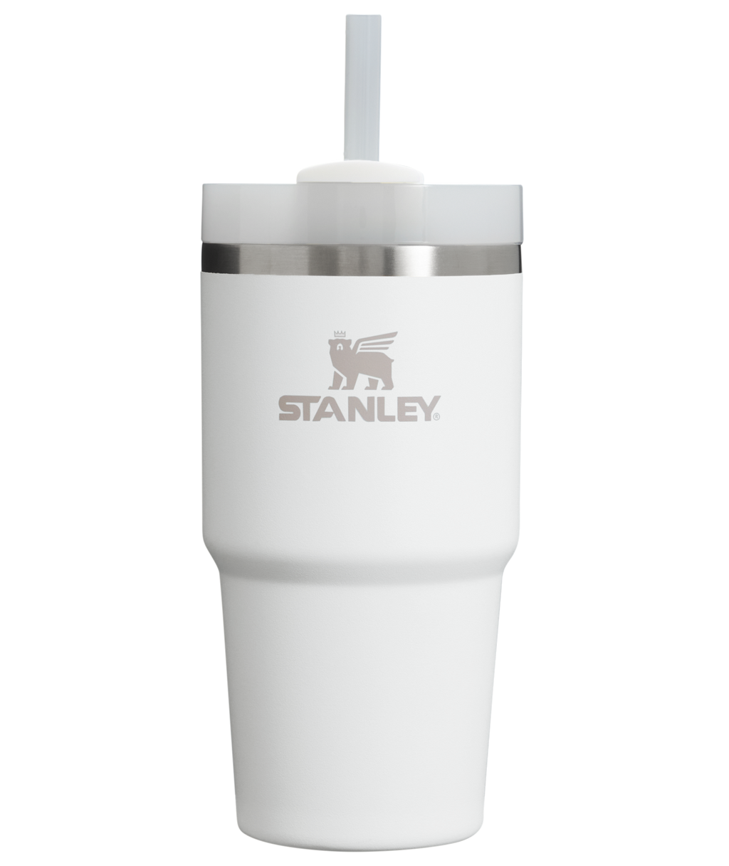 Insulated Travel The Quencher H2.0 Flowstate Tumbler | Stanley Create D330L - Premium Stainless Steel Straw Cup for All-Day Hydration - Frost