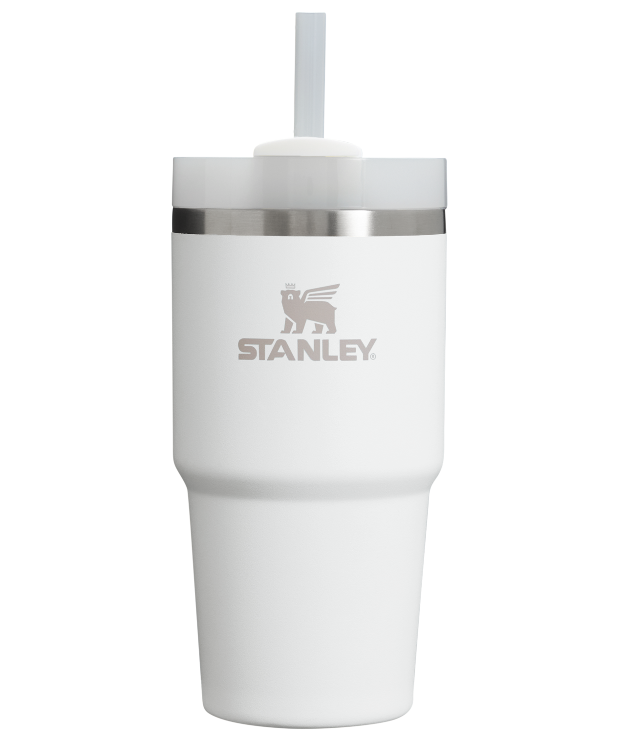 Insulated Travel The Quencher H2.0 Flowstate Tumbler | Stanley Create D330L - Premium Stainless Steel Straw Cup for All-Day Hydration - Frost