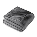 Super Soft Flannel Microplush Fleece Blanket - 300 GSM - Fuzzy Microfleece - Soft & Plush - Full/Queen, Gray - Super Soft Reversible Sherpa Flannel Blanket - Default Title