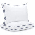 Hotel Collection for Queen Size 2 Pack, Duck Feather and Shredded Memory Foam Soft Luxury Hotel Collection - Ergonomic Memory Foam Pillow for Neck Pain Support - Default Title