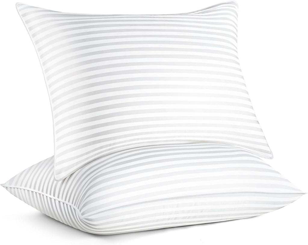 Orthopedic Support Pillow for Beds 2 Pack Queen Size Pillows Set of 2 Hypoallergenic Hotel Down Alternative Pillow for Side and Back Sle... - Ergonomic Memory Foam Pillow for Neck Pain Support - Default Title