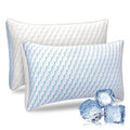 Orthopedic Support Bed Pillows, Pillows for Bed Queen Size 2 Pack, Premium Down Alternative Luxury Hotel Pillows Set of 2, Cooling Pillo... - Orthopedic Shredded Foam Bed Pillow Set - Default Title