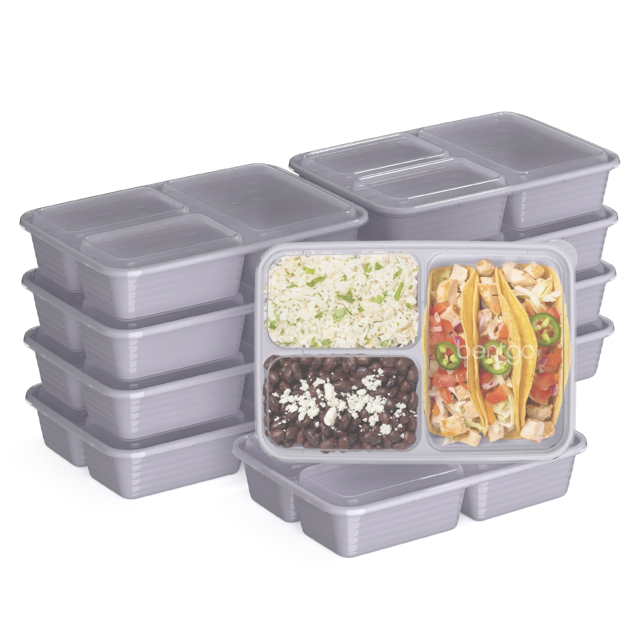 Sweet Treat Shaped 3-Compartment Meal Containers with Lids, PFAS & BPA Free Materials, Durable, Microwave, Freezer, & D... - Fun Food Fidget Cookie Squishable Toy - Default Title