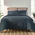 All-Season 3-Piece Grey Waffle Comforter Set, Adult Full/Queen - All-Season Down Alternative Comforter Insert - Default Title