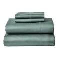 Premium Egyptian Cotton 4-Piece 300 Thread Count Green Ash Cotton Sateen Bed Sheet Set, Cali King - Cooling Hotel Quality Bedding Sheets and Pillowcases - Default Title