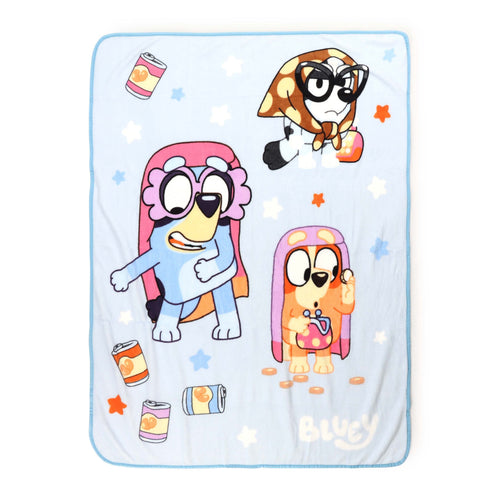 Decorative Knitted Family Kids Throw Blanket, Soft Coral Fleece, Multicolor, 46" x 60" - Cozy Fleece Throw Blanket for Couch & Bed - Default Title
