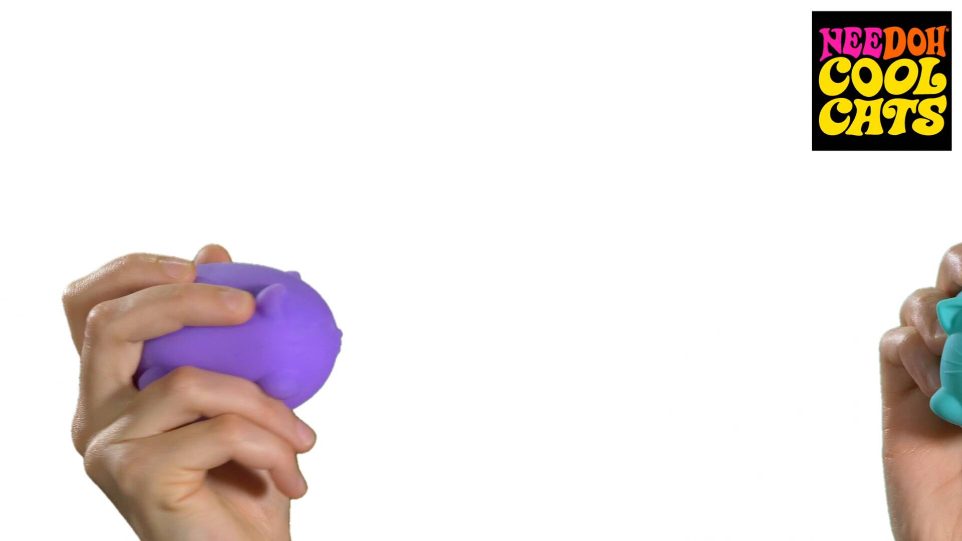 Animal-Shaped Cool Cats NeeDoh | Select Morning Crest - Purrfect Cat Squishy Character Stress Toy Detail