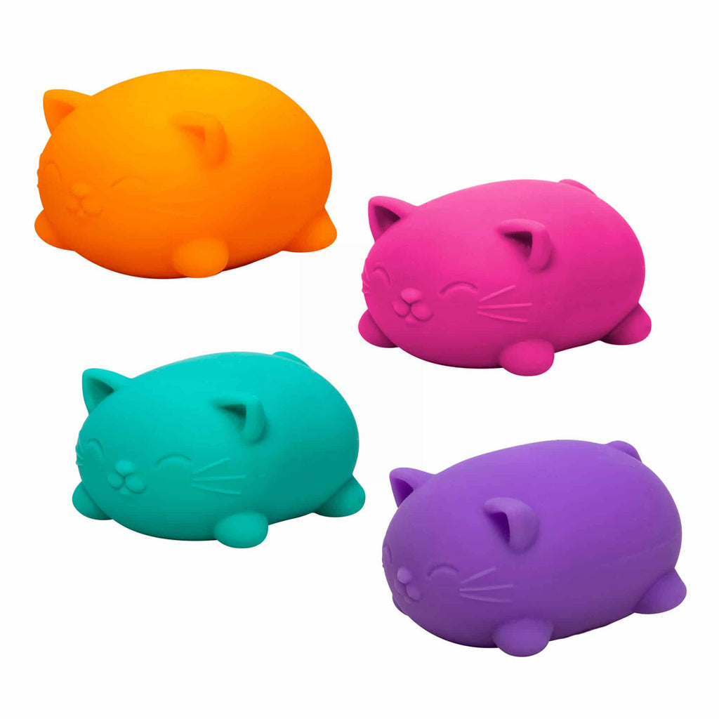 Animal-Shaped Cool Cats NeeDoh | Select Morning Crest - Purrfect Cat Squishy Character Stress Toy Detail