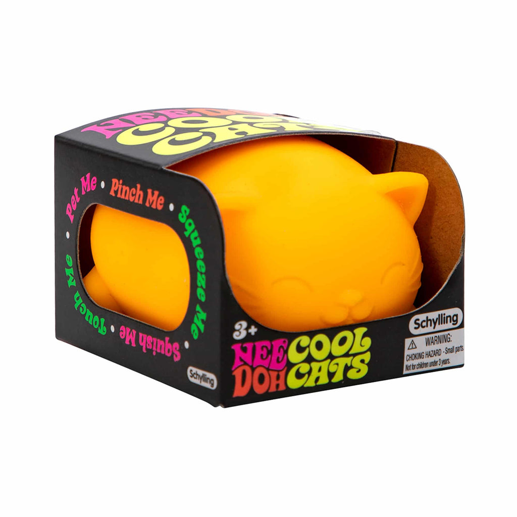 Animal-Shaped Cool Cats NeeDoh | Select Morning Crest - Purrfect Cat Squishy Character Stress Toy Detail