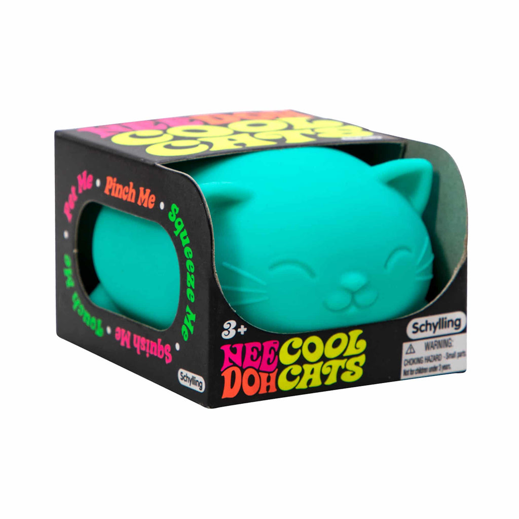 Animal-Shaped Cool Cats NeeDoh | Select Morning Crest - Purrfect Cat Squishy Character Stress Toy Detail