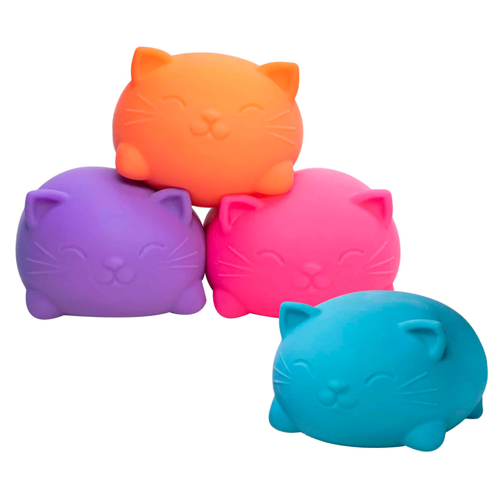 Purrfectly Squishy Super NeeDoh Cool Cats | Select Opal Prairie - Purrfect Cat Squishy Character Stress Toy Detail