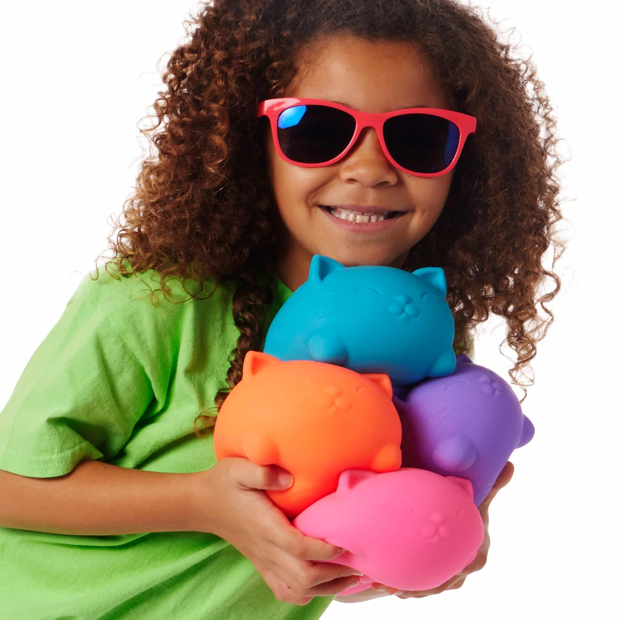 Purrfectly Squishy Super NeeDoh Cool Cats | Select Opal Prairie - Purrfect Cat Squishy Character Stress Toy Detail