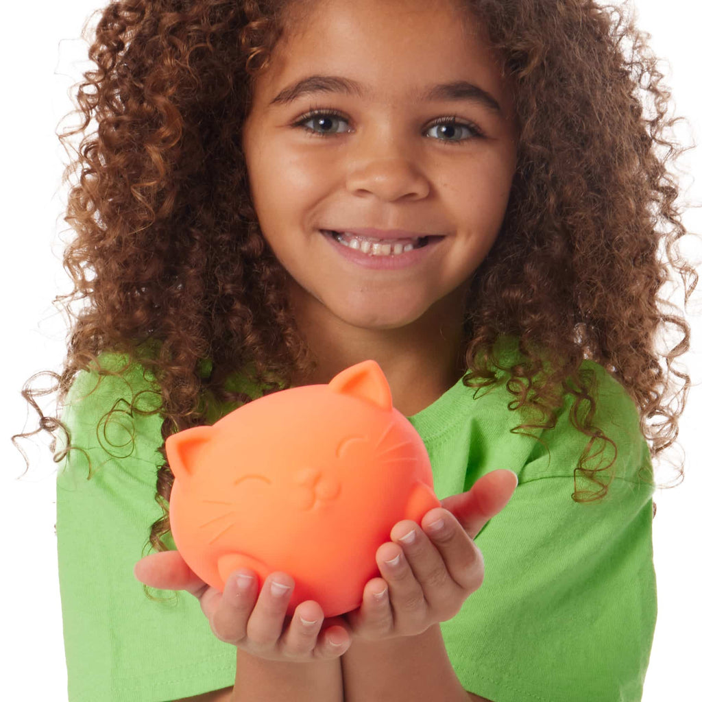 Purrfectly Squishy Super NeeDoh Cool Cats | Select Opal Prairie - Purrfect Cat Squishy Character Stress Toy Detail