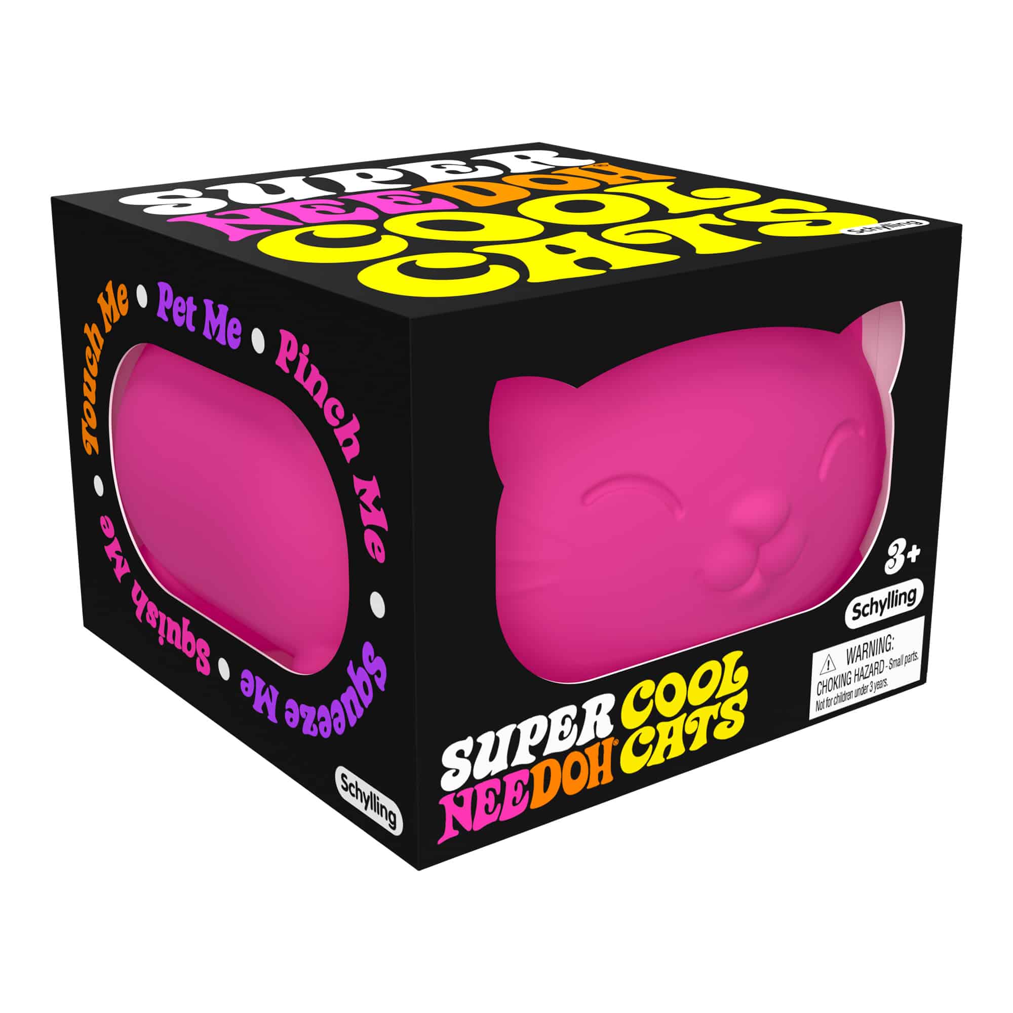 Purrfectly Squishy Super NeeDoh Cool Cats | Select Opal Prairie - Purrfect Cat Squishy Character Stress Toy - Surprise Me! (Random Color)