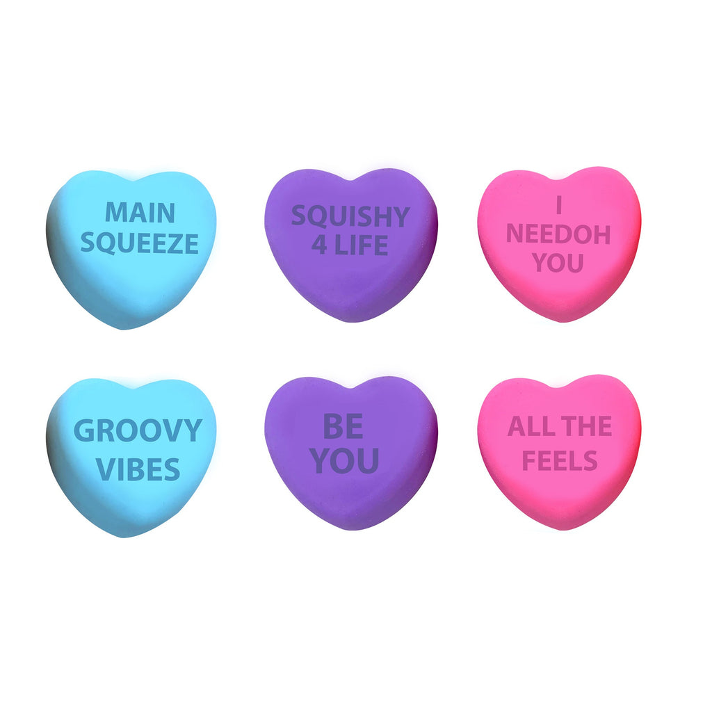 Deliciously Squishy NeeDoh Color Change Squeeze Heart | Reserve Opal Summit - Playful Star & Heart Shaped Geometric NeeDoh - Surprise Me! (Random Color)
