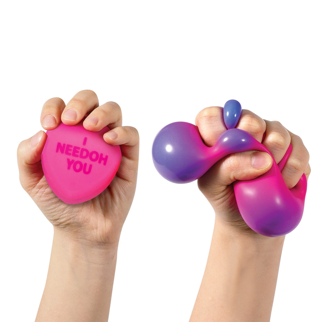 Deliciously Squishy NeeDoh Color Change Squeeze Heart | Reserve Opal Summit - Playful Star & Heart Shaped Geometric NeeDoh Detail