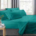 Breathable Luxury RV/Short Queen 6-Piece Bed Set for Campers - Deep Pocket Fitted Sheet Luxury Soft Microfiber, Teal - Luxury Bed Sheet Set with Deep Pockets - Default Title