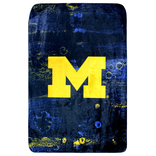 Cozy Fleece Michigan Wolverines Sublimated Soft Throw Blanket, 42" x 60" - Cozy Fleece Throw Blanket for Couch & Bed - Default Title