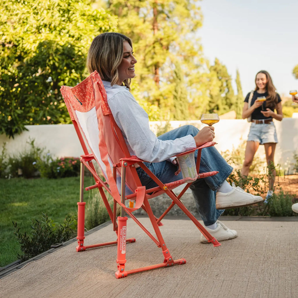 Luxury Camp Comfort Pro Rocker - Choice 375 - RoadTrip Rocker Smooth Motion Camp Chair Detail