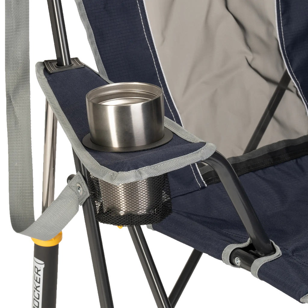 Luxury Camp Comfort Pro Rocker - Choice 375 - RoadTrip Rocker Smooth Motion Camp Chair Detail