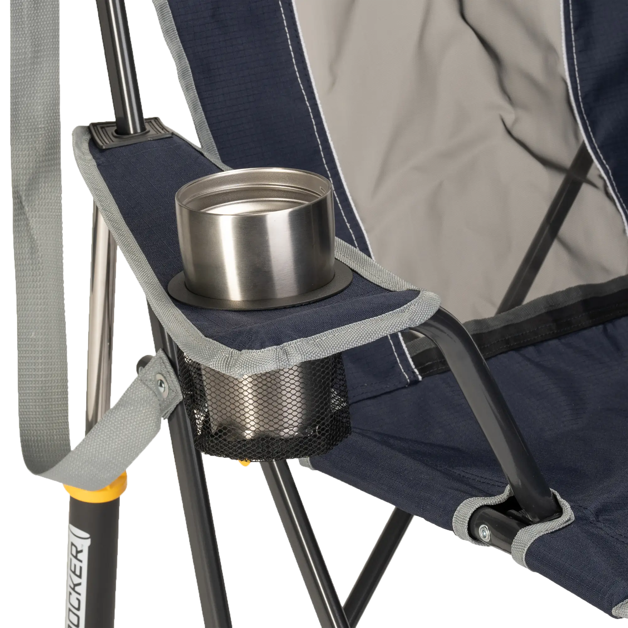 Luxury Camp Comfort Pro Rocker - Choice 375 - RoadTrip Rocker Smooth Motion Camp Chair Detail