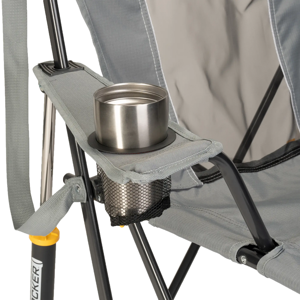 Luxury Camp Comfort Pro Rocker - Choice 375 - RoadTrip Rocker Smooth Motion Camp Chair Detail