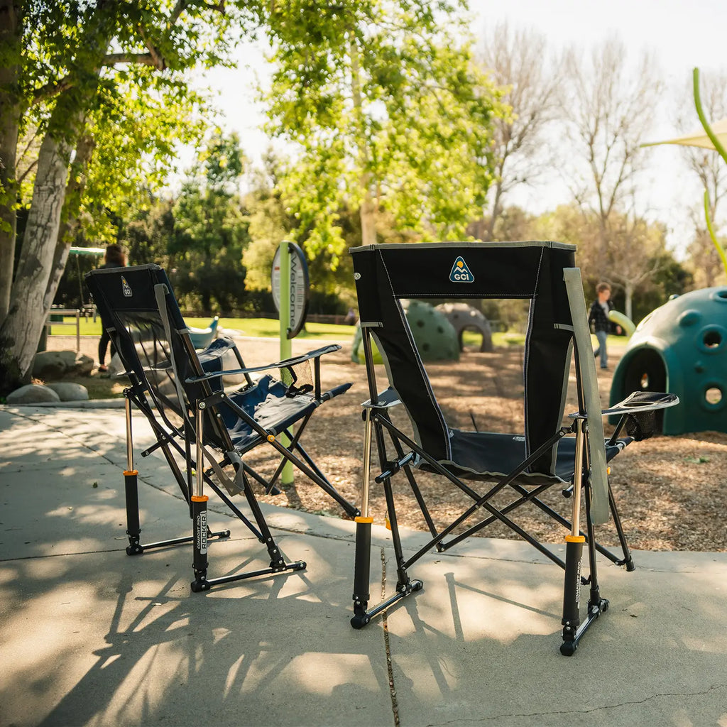 Luxury Camp Comfort Pro Rocker - Choice 375 - RoadTrip Rocker Smooth Motion Camp Chair Detail