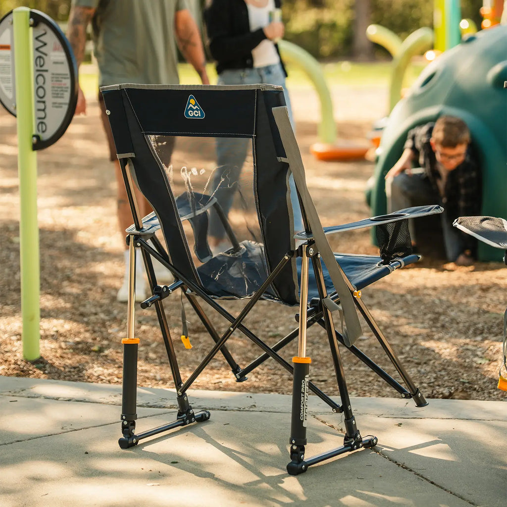 Luxury Camp Comfort Pro Rocker - Choice 375 - RoadTrip Rocker Smooth Motion Camp Chair Detail