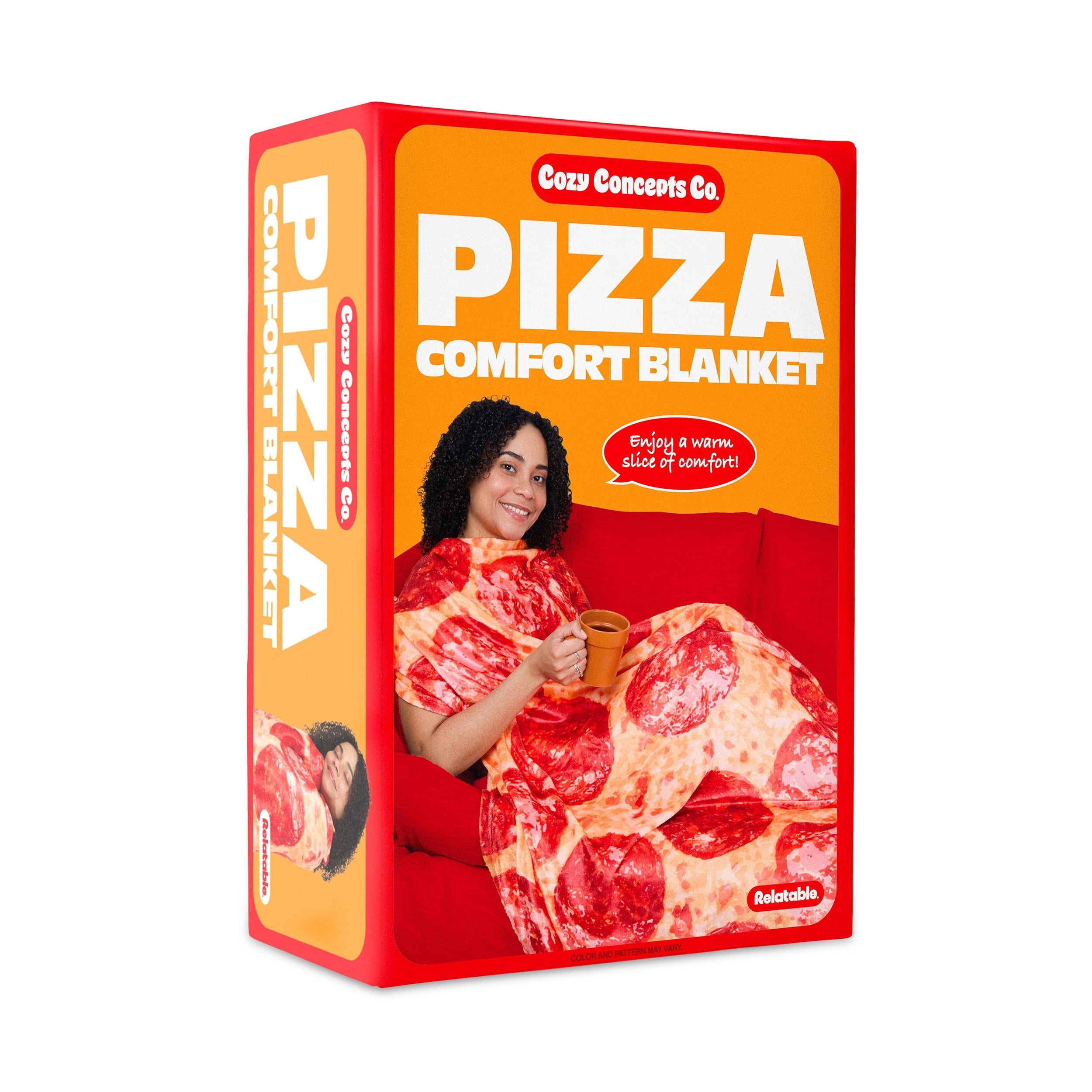 Lightweight Warm Pizza Throw Blanket Large 65 Cozy Fleece Blanket - Super Soft Reversible Sherpa Flannel Blanket - Default Title