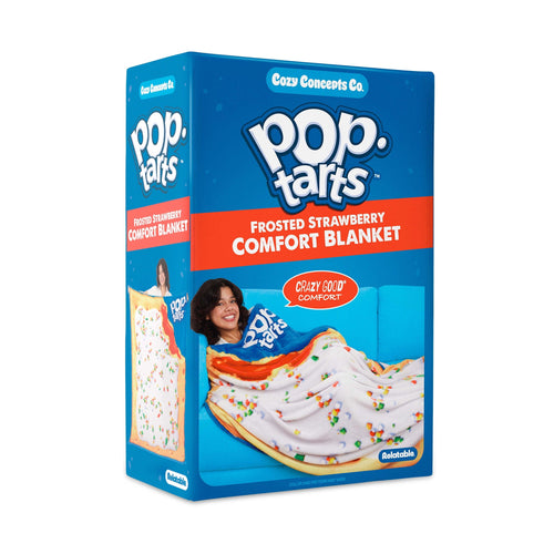 Cozy Fleece Pop-Tarts Cozy Concepts Co. Throw Blanket, Giant Strawberry Pop-Tart, 50x60 - Cozy Fleece Throw Blanket for Couch & Bed - Default Title