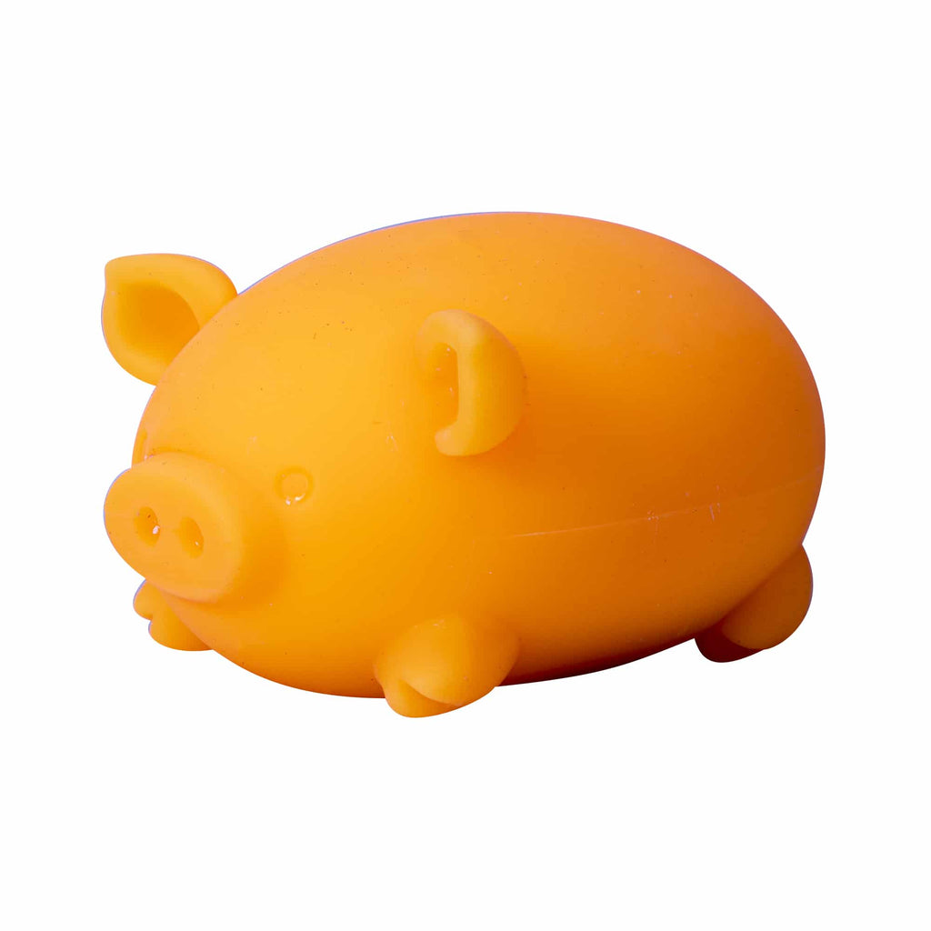 Purrfectly Squishy NeeDoh Dig’ It Pig | Select Velvet Canopy - Dino Character Malt-Gel Filled Sensory Glob Detail