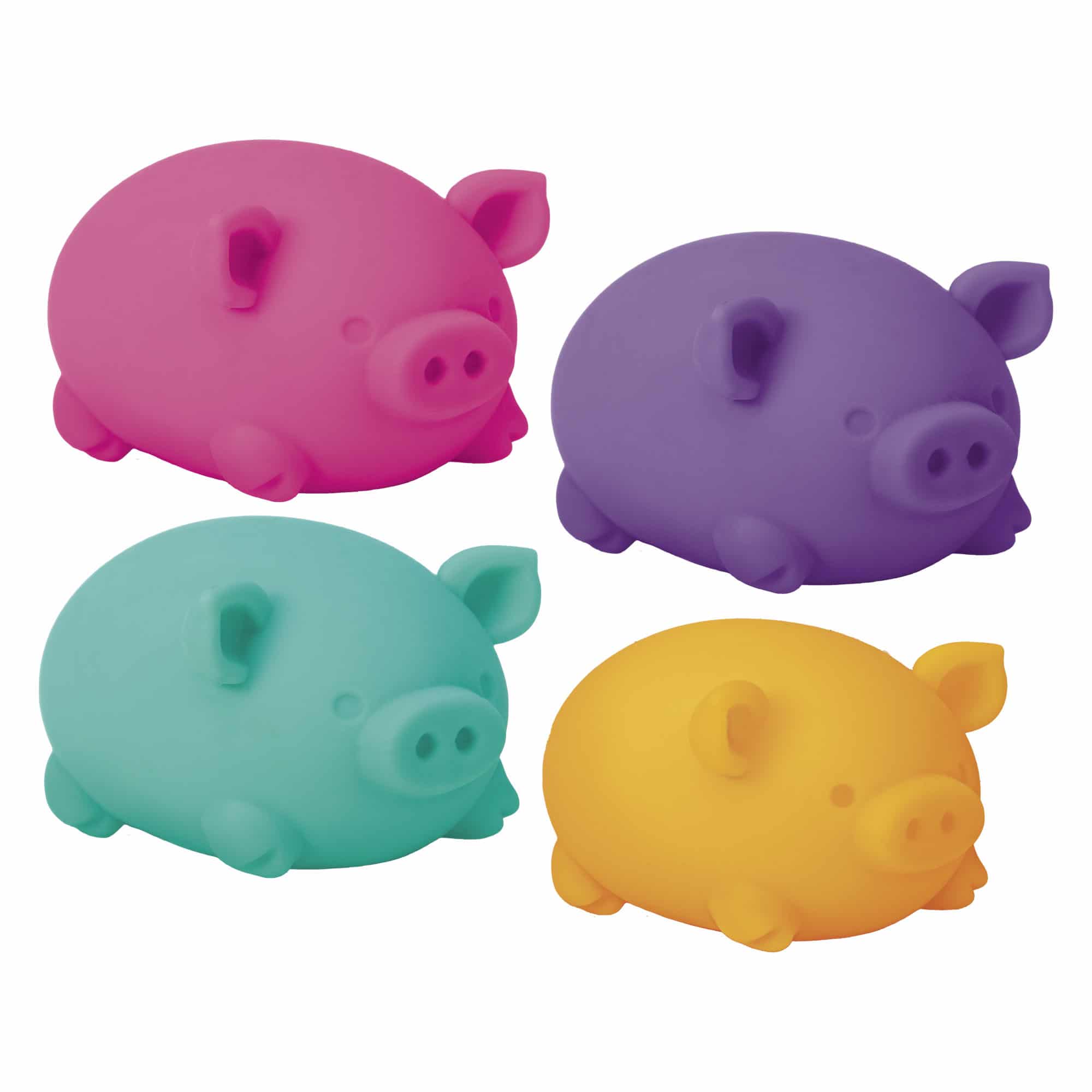 Purrfectly Squishy NeeDoh Dig’ It Pig | Select Velvet Canopy - Dino Character Malt-Gel Filled Sensory Glob - Surprise Me! (Random Color)