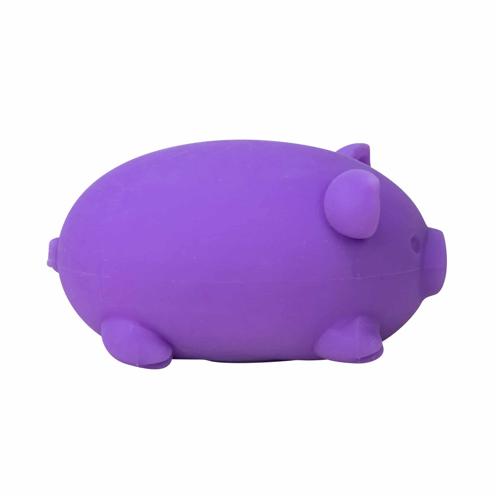 Purrfectly Squishy NeeDoh Dig’ It Pig | Select Velvet Canopy - Dino Character Malt-Gel Filled Sensory Glob Detail