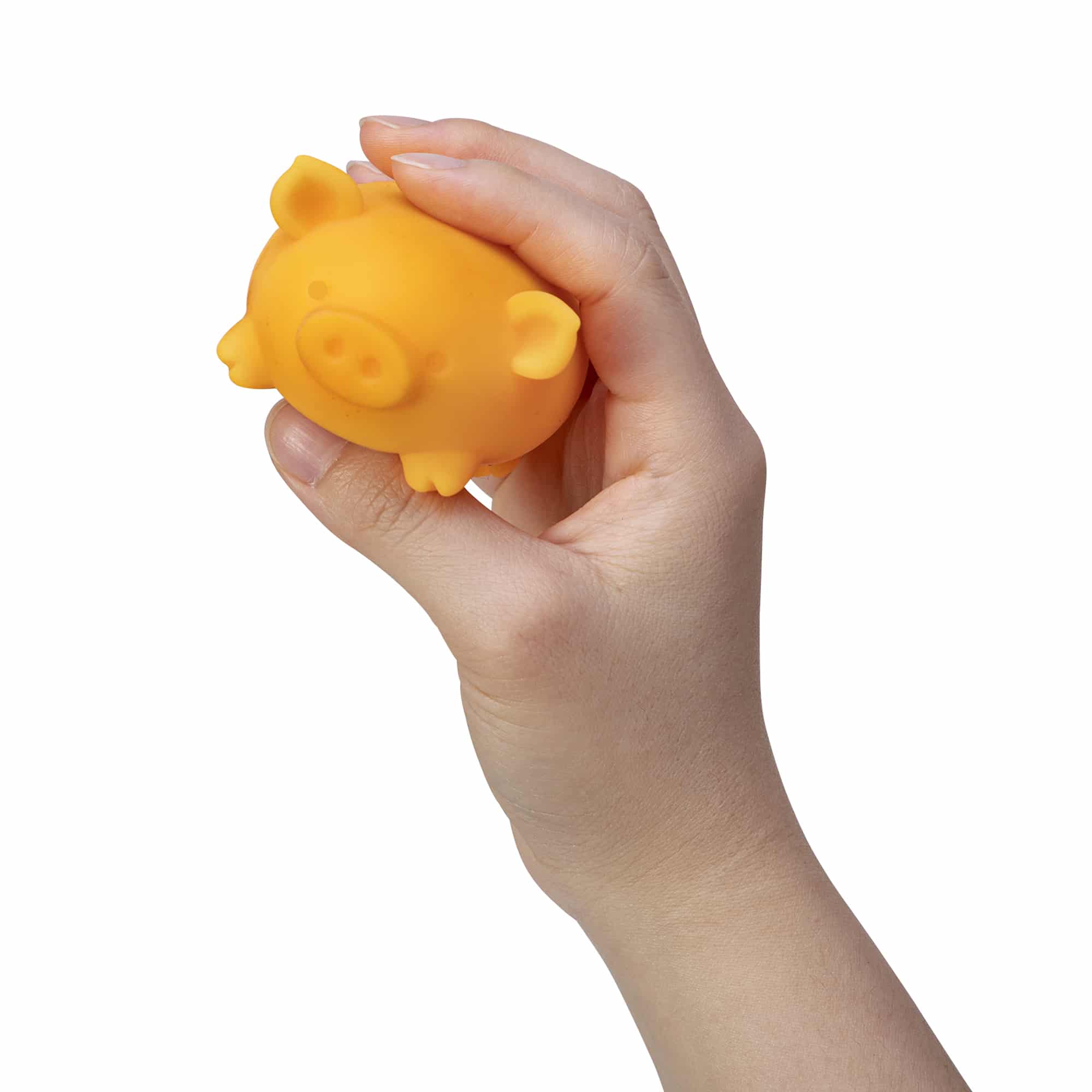 Purrfectly Squishy NeeDoh Dig’ It Pig | Select Velvet Canopy - Dino Character Malt-Gel Filled Sensory Glob Detail
