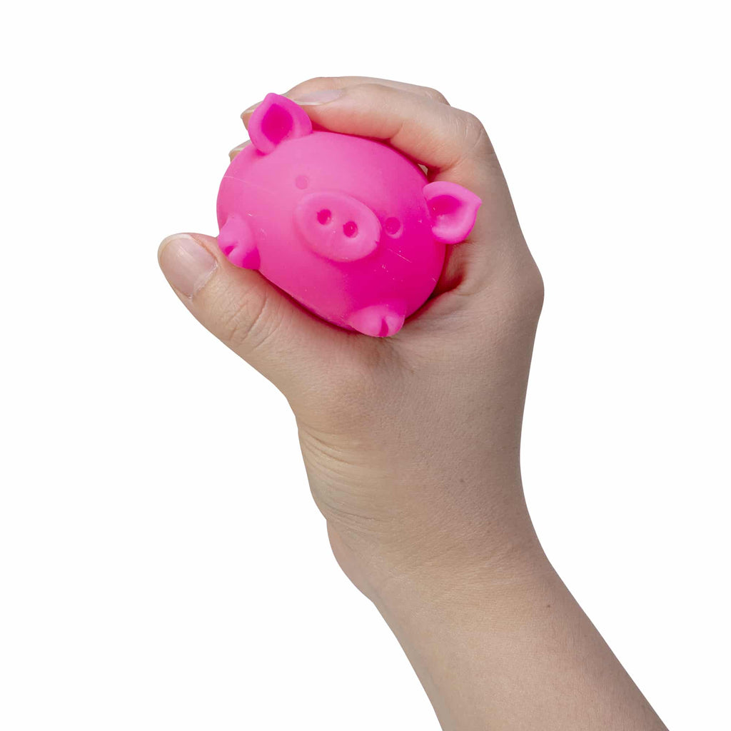 Purrfectly Squishy NeeDoh Dig’ It Pig | Select Velvet Canopy - Dino Character Malt-Gel Filled Sensory Glob Detail