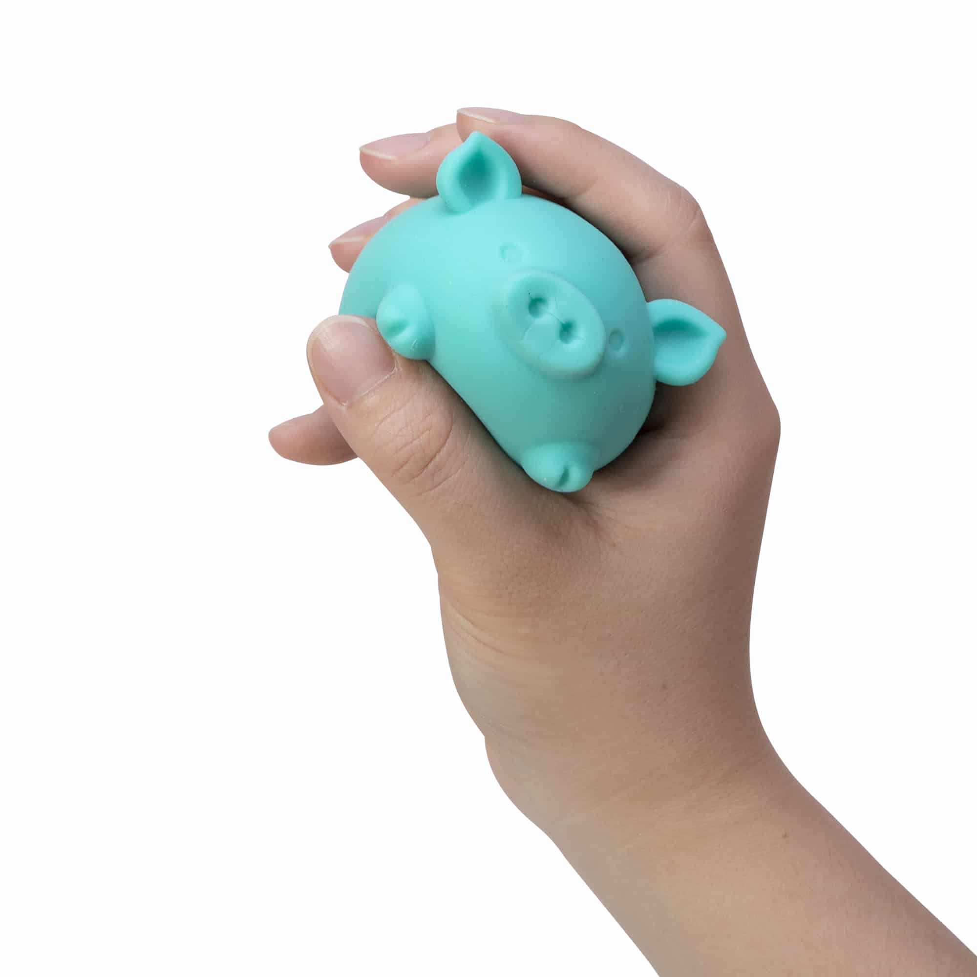 Purrfectly Squishy NeeDoh Dig’ It Pig | Select Velvet Canopy - Dino Character Malt-Gel Filled Sensory Glob Detail